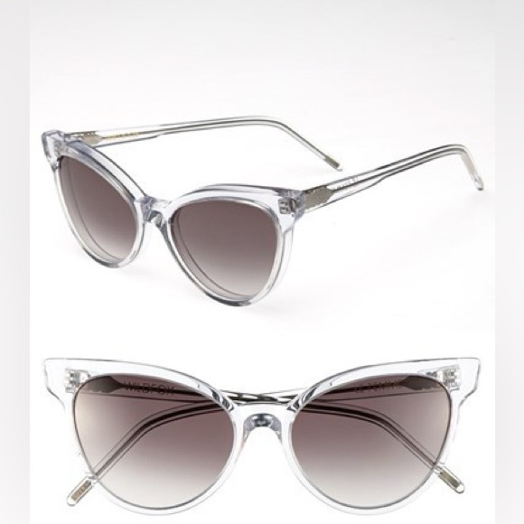 Wildfox Cat Eye Le Femme Sunglasses Clear Transparent with box and case EUC - Picture 2 of 6
